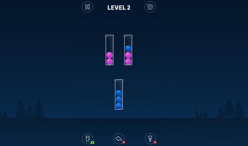 Ball Sort Puzzle Gameplay - Game screenshot