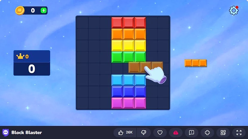 Block Puzzle Master Gameplay Board - Game screenshot