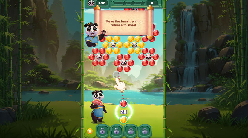 Bubble Shooter Panda Blast Cute Pandas - Game screenshot