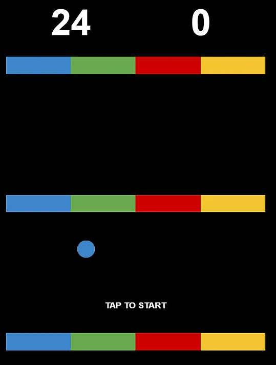 Color Jump Matching Gameplay Color Jump Matching Gameplay - Game screenshot