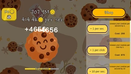 Cookie Clicker Clicker Action - Game screenshot
