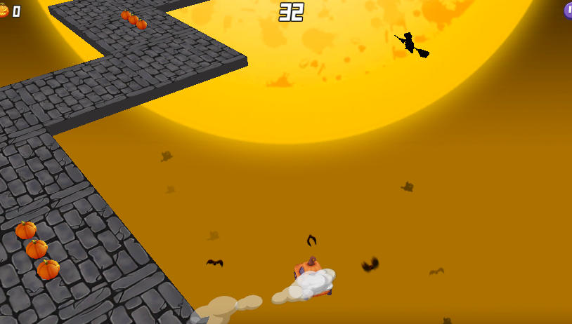 Drift Road Halloween Pumpkin Collection - Game screenshot