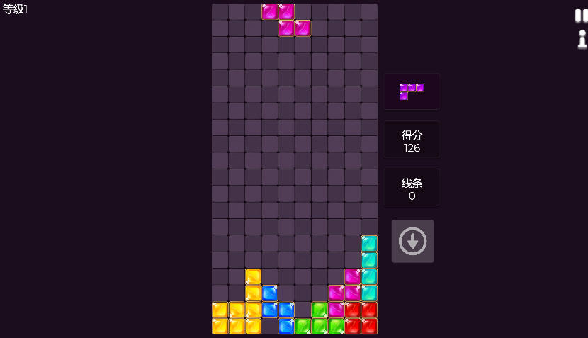 Falling Blocks Puzzle Line Clear - Game screenshot