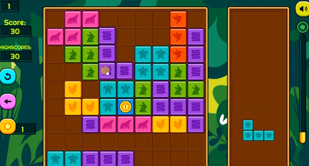 Forest Tiles Relaxing Gameplay - Game screenshot