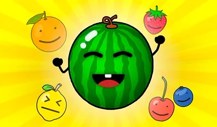 Fruit Merge Watermelon Gameplay - Game screenshot
