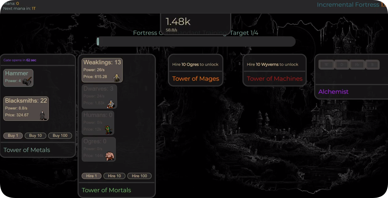 Incremental Fortress Troop Defense - Game screenshot