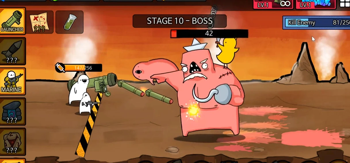 Rocket Fortress Explosion Screenshot - Game screenshot