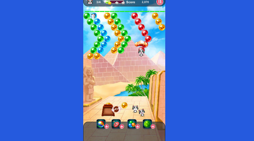 Save The Cats Bubble Shooter Cute Kittens Save The Cats Bubble Shooter Cute Kittens - Game screenshot