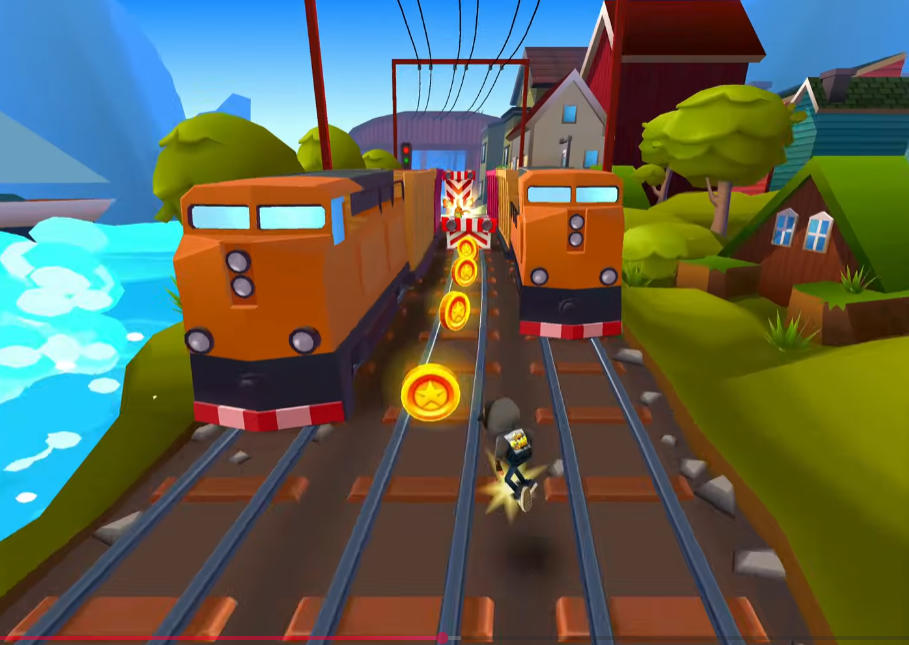 Subway Surfers Iceland Ice Cave - Game screenshot