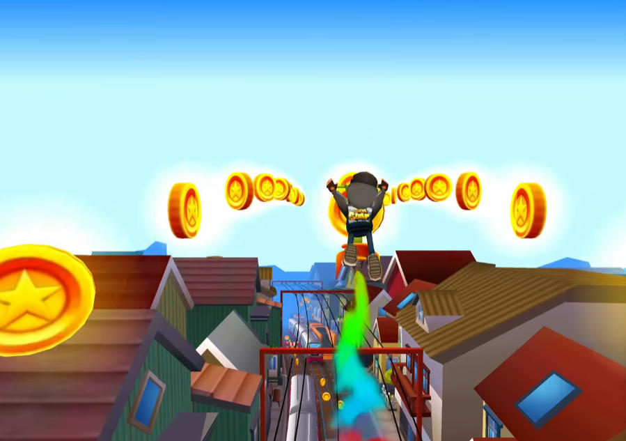 Subway Surfers Iceland Northern Lights - Game screenshot