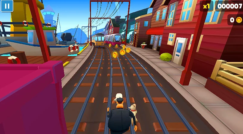 Subway Surfers Iceland Volcanic Terrain Subway Surfers Iceland Volcanic Terrain - Game screenshot