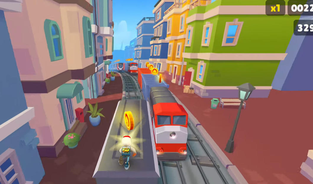 Subway Surfers Istanbul Mosque Background - Game screenshot