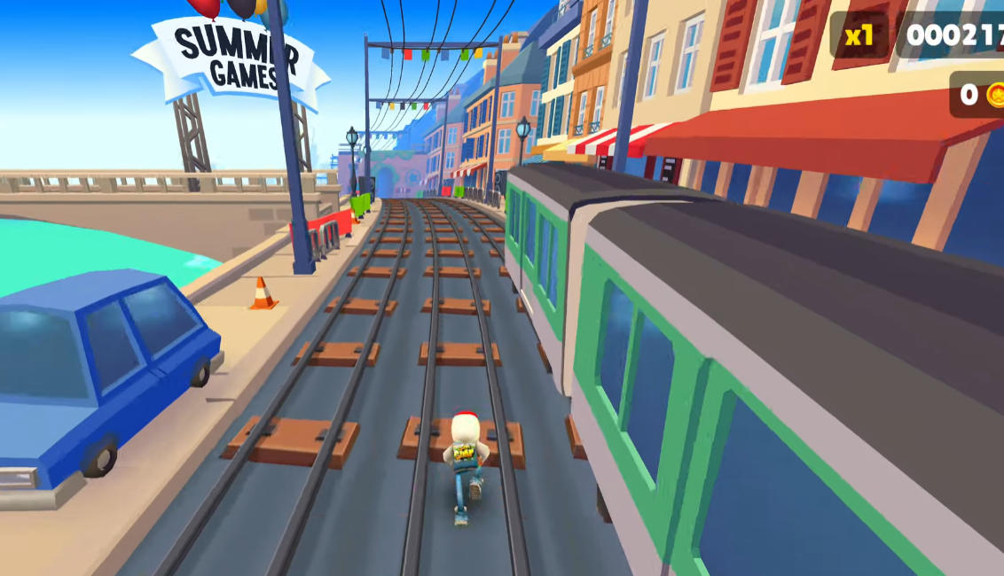 Subway Surfers Paris Olympic Running - Game screenshot