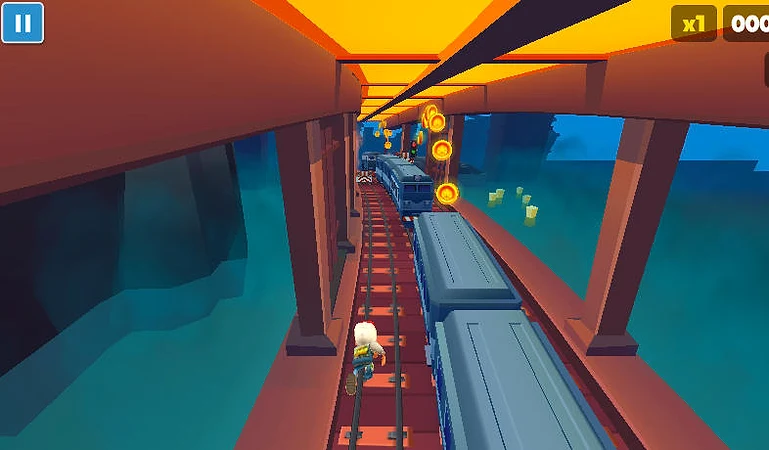 Subway Surfers Snake Festive Running - Game screenshot