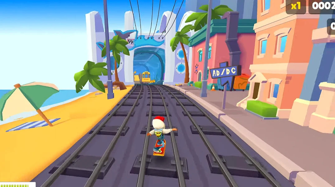 Subway Surfers Sydney Beach Running Subway Surfers Sydney Beach Running - Game screenshot