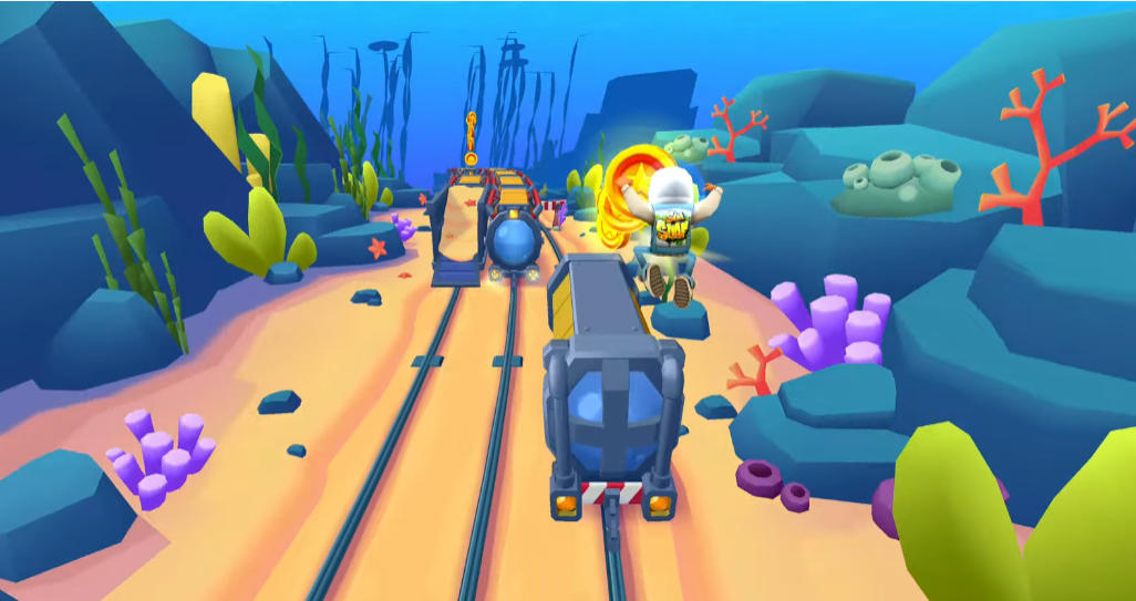 Subway Surfers Underwater Marine Life - Game screenshot