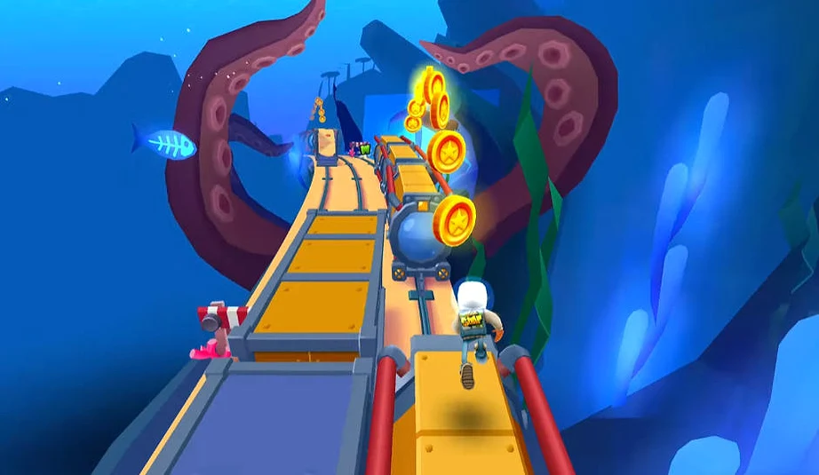 Subway Surfers Underwater Treasure Hunt Subway Surfers Underwater Treasure Hunt - Game screenshot