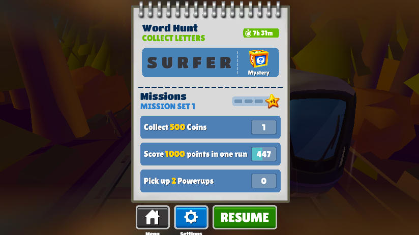 Subway Surfers Vancouver Winter Scene - Game screenshot